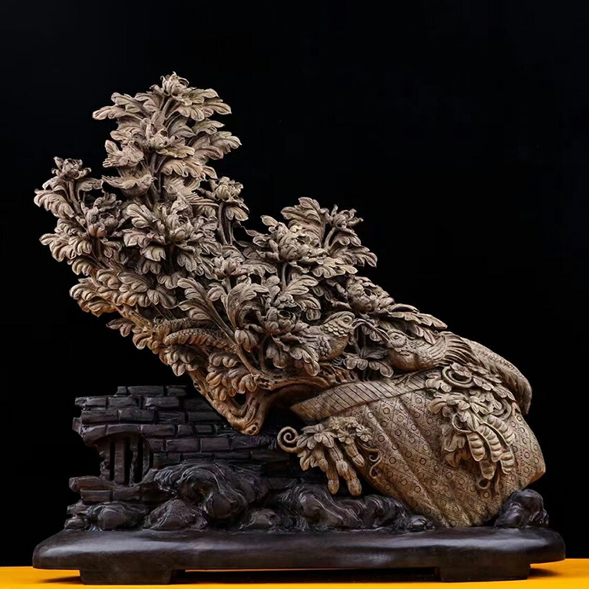 天然沈香木彫 花筐 珍品 コレクション 室内飾り 彫刻工芸品 置物 手作り意匠 美術品 精密雕刻 極上品 大 H 62cm Cdm Co Mz 天然沈香木彫 花筐 珍品 コレクション 室内飾り 彫刻工芸品 置物 手作り意匠 美術品 精密雕刻 極上品 大 H 62cm Cdm Co Mz