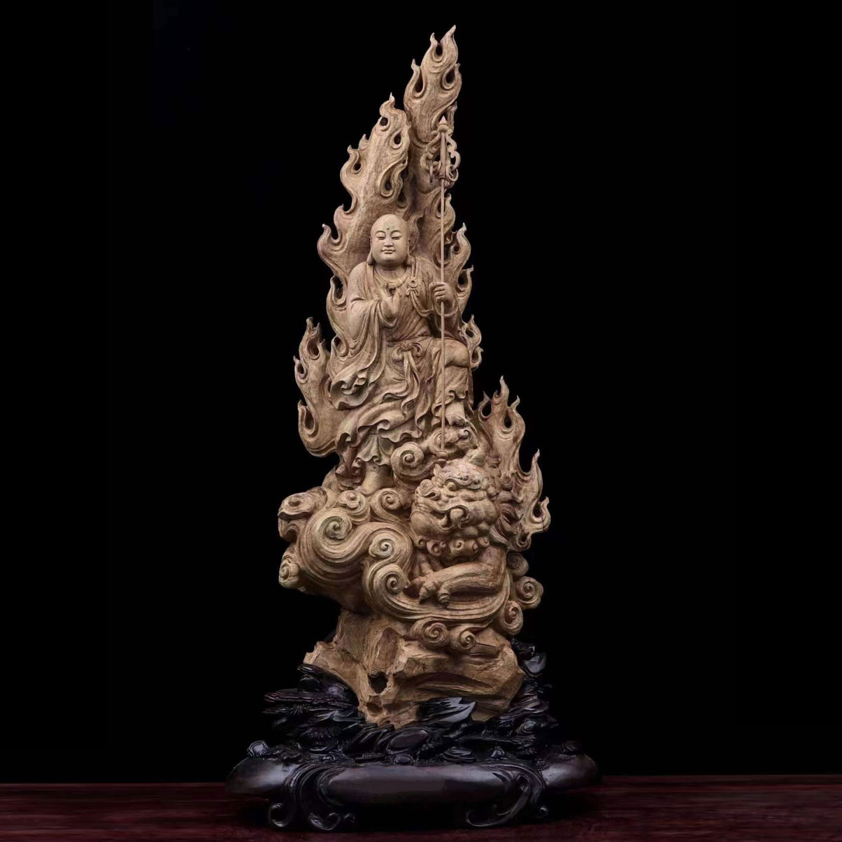 沈香木製立像 伝統的彫刻 約30cm 沈香木製立像 伝統的彫刻 約30cm