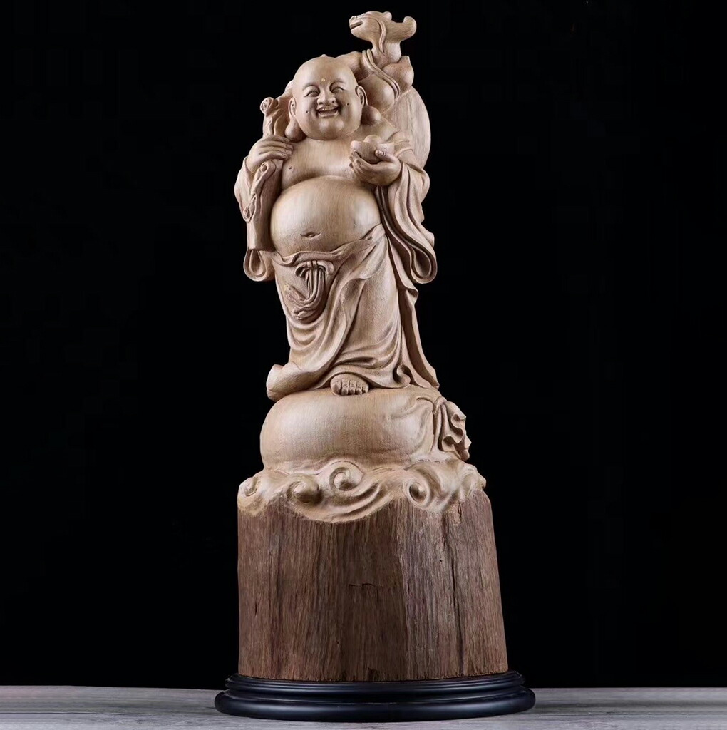 楽天市場】【木彫】弥勒菩薩坐像 仏教美術 仏像 仏教工芸品 ツゲの木