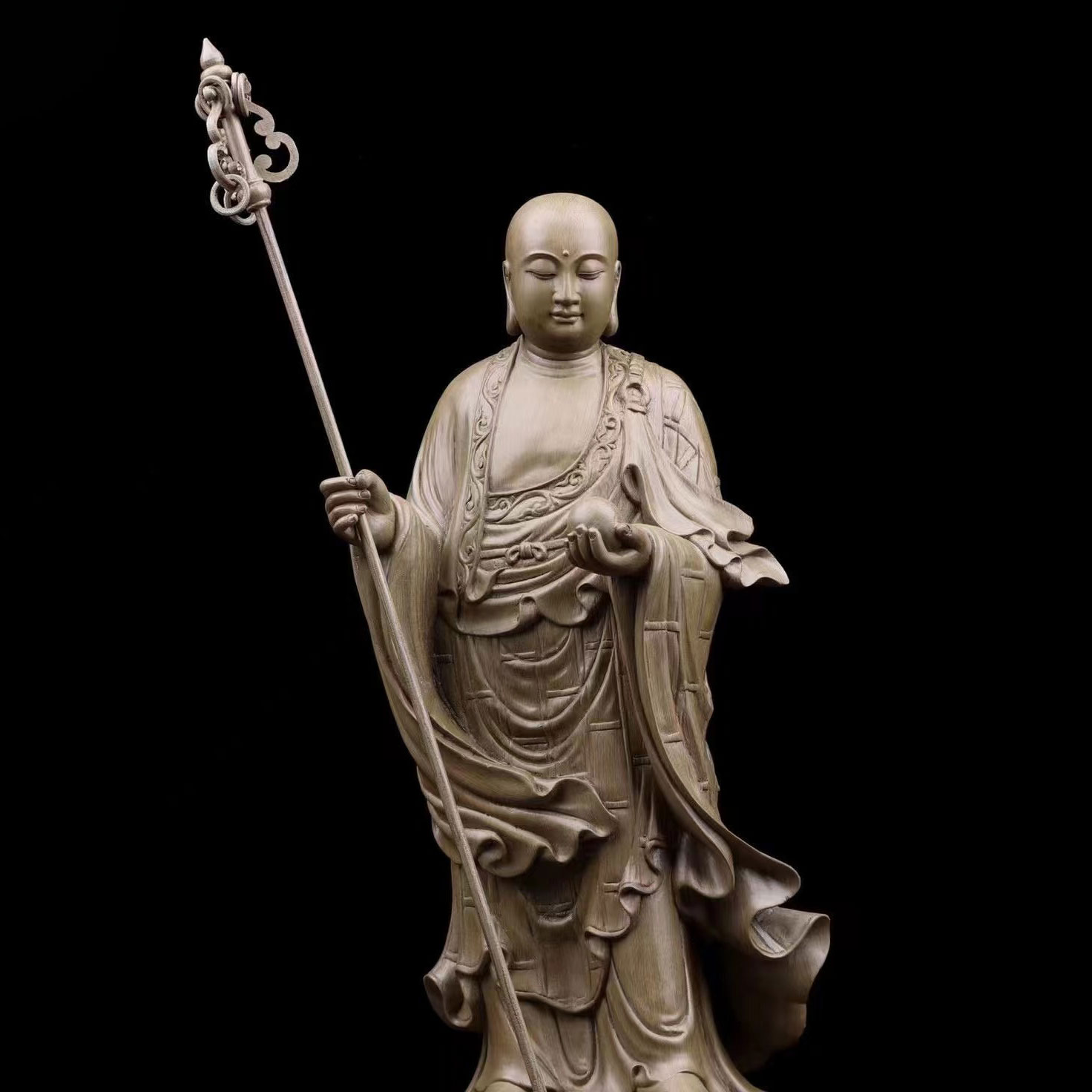 地蔵菩薩 仏教美術 仏像 仏教工芸品 沈香 木彫り コレクション 職人 ...