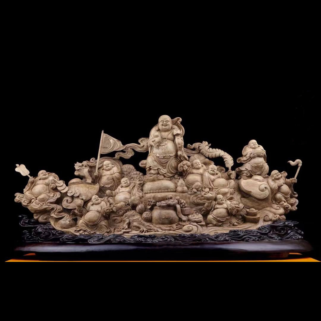 楽天市場】【木彫】弥勒菩薩坐像 仏教美術 仏像 仏教工芸品 ツゲの木