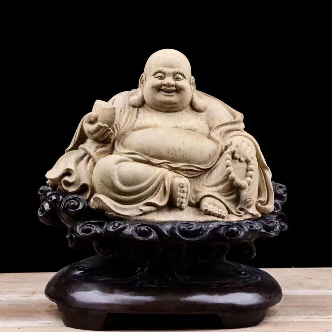 楽天市場】ミャンマー 花梨(かりん)木 観音菩薩立像 木の雕刻品