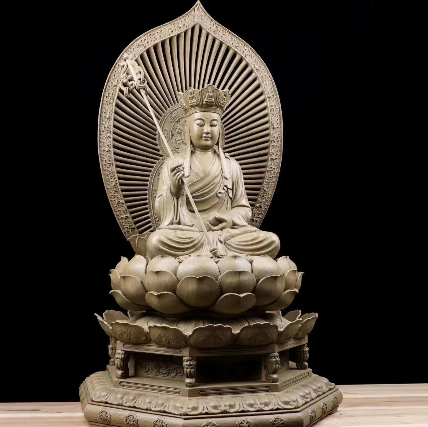 大日如来 仏教美術 仏像 美術品 仏教工芸品 彫刻工芸品 コレクション 職人手作り 沈香 高さ:118CM 木彫り 室内飾り アート・美術品・骨董品・民芸品 