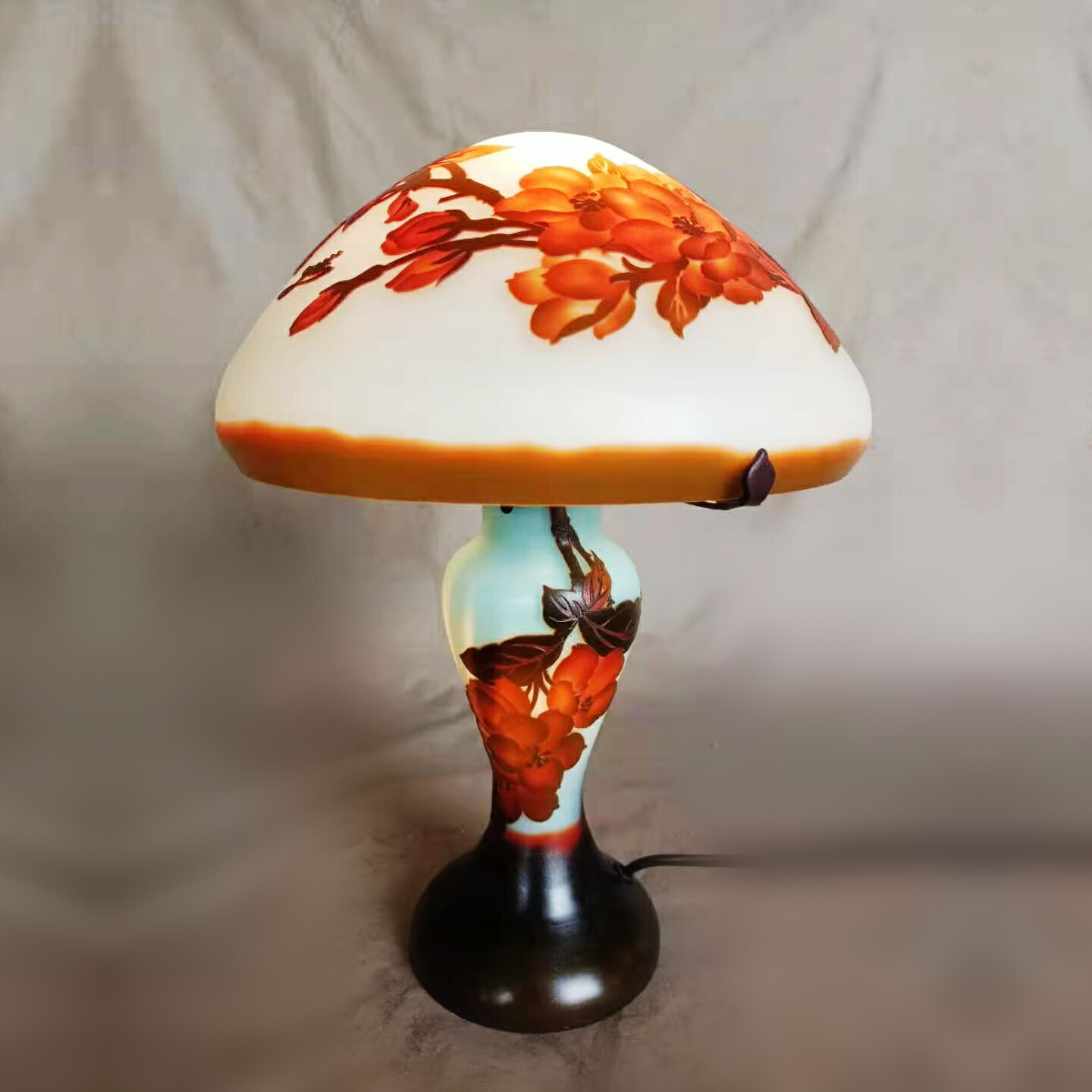 新品 アールヌーボーランプ エミール ガレ ドーム ナンシー ナイトスタンド アンティーク家具 テーブルランプ 西洋美術 Psicologosancora Es