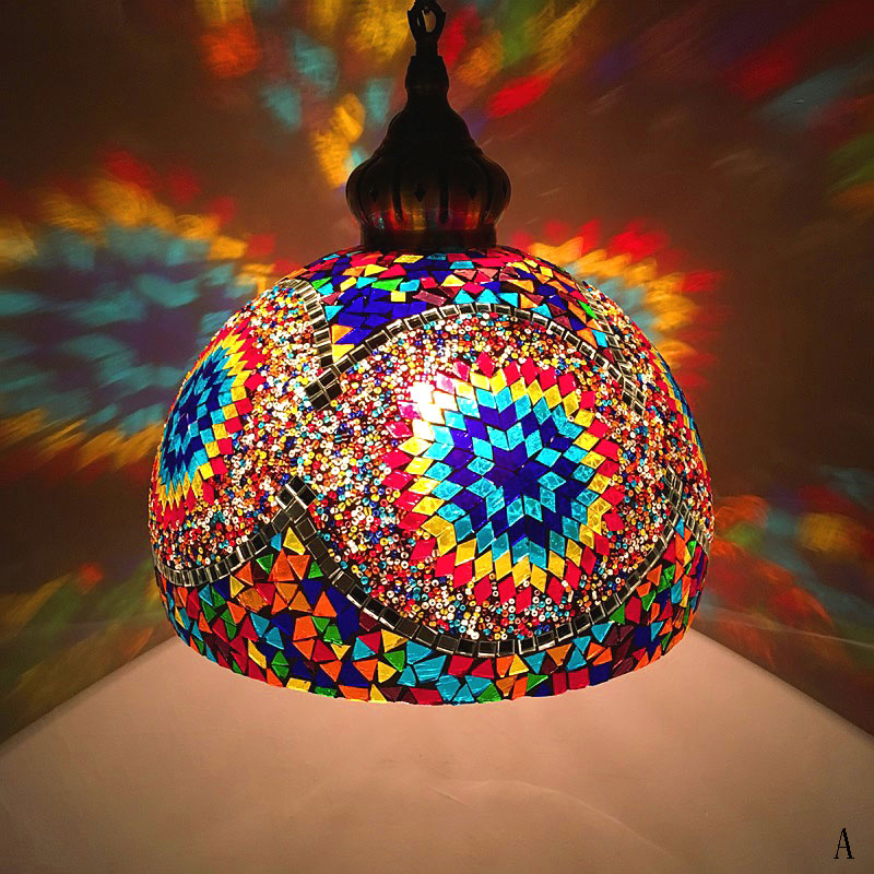 楽天市場】アンティーク風ガラスランプ 吊り型1アーム小型 14×h19