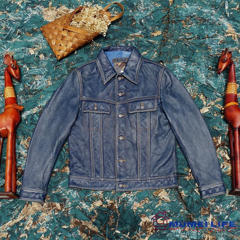 楽天市場】A054815インディゴ カウハイド サードタイプ Gジャン