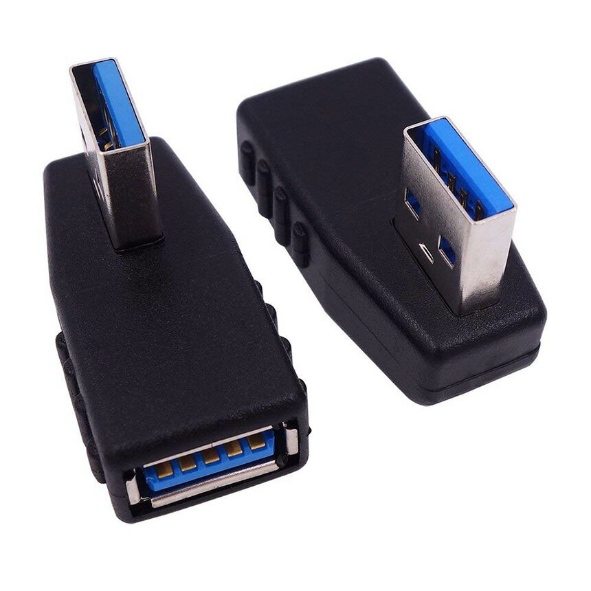 ギフト】 干渉 右向き 左右セット USB 左向き USB3.0 tecc-usbmukihen 直角 コネクタ 代引不可 アダプタ メール便発送  方向変換 90度 角度 PCアクセサリー