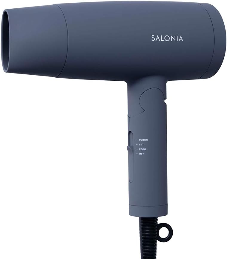 ヘアドライヤー 大風量 サロニア SALONIA スピーディーイオンドライヤー SL-013-GR［グレー］速乾 軽量 マイナスイオン　SL-013GR