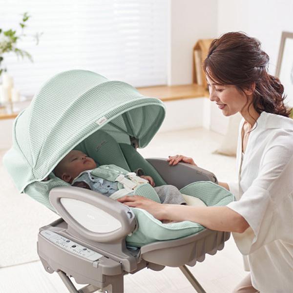 ユラリズム オート プレミアム AC ベビーラック 電動 アップリカ Aprica 新生児 赤ちゃん 子供 ハイローベッド ハイローラック 育児