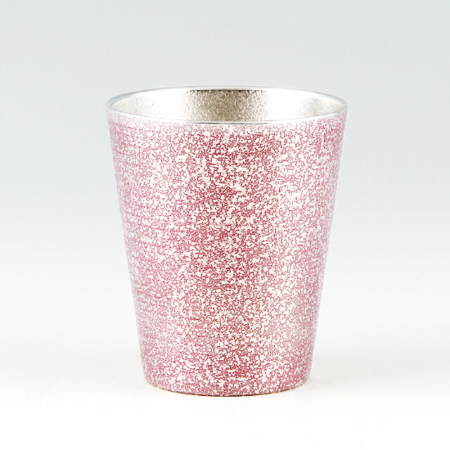 薩摩錫器 錫 タンブラー ロンググラスビッグ 吹雪 紫 450ml 79A-3-3 薩摩錫器工芸館　代引不可父の日 錫器 錫製 コップ 還暦祝 結婚祝 退職祝 贈答 母の日 プレゼント ギフト 伝統工芸品
