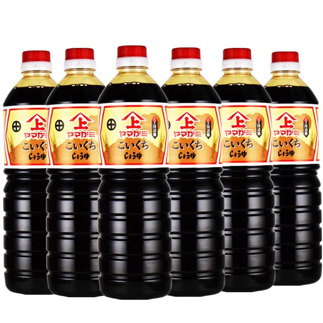 ヤマガミ醤油　濃口醤油　1000ml×6本セット　　上原産業　濃口醤油　※8月7日からのご注文は8月18日より順次発送［上原産業／こいくち醤油／鹿児島南九州市］画像