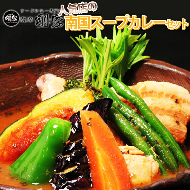 業務用 スープカレー 送料無料 剛家の南国スープカレー12食分 メイン入り野菜なし　メーカー直送 同梱不可代引不可 送料無料 お中元 ギフト プレゼント 御中元 記念日 内祝い お歳暮｜なないろ九州