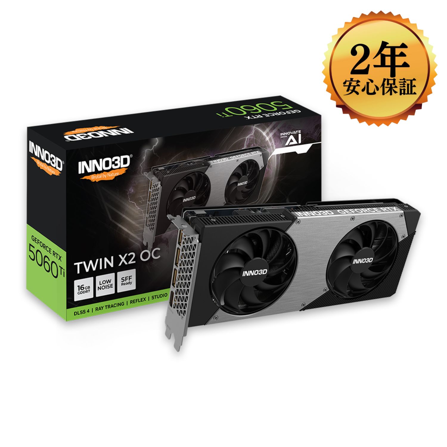 グラフィックボード・グラボ・ビデオカード Inno3D RTX 3080 TWIN X2 OC グラフィックボード GEFORCE RTX 3080 TWIN X2 OC LHR N30802