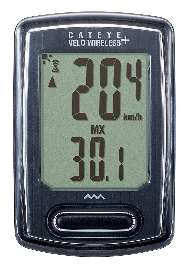 キャットアイ(CAT EYE) サイクルコンピュータ VELO WIRELESS+ CC-VT235W ブラック 160-4302 スピードメーター 自転車