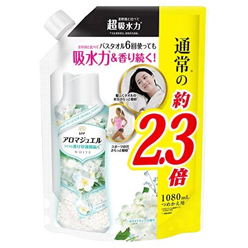 レノア ハピネス アロマジュエル 香り付け専用ビーズ ホワイトティー 詰め替え 特大 1,080mL