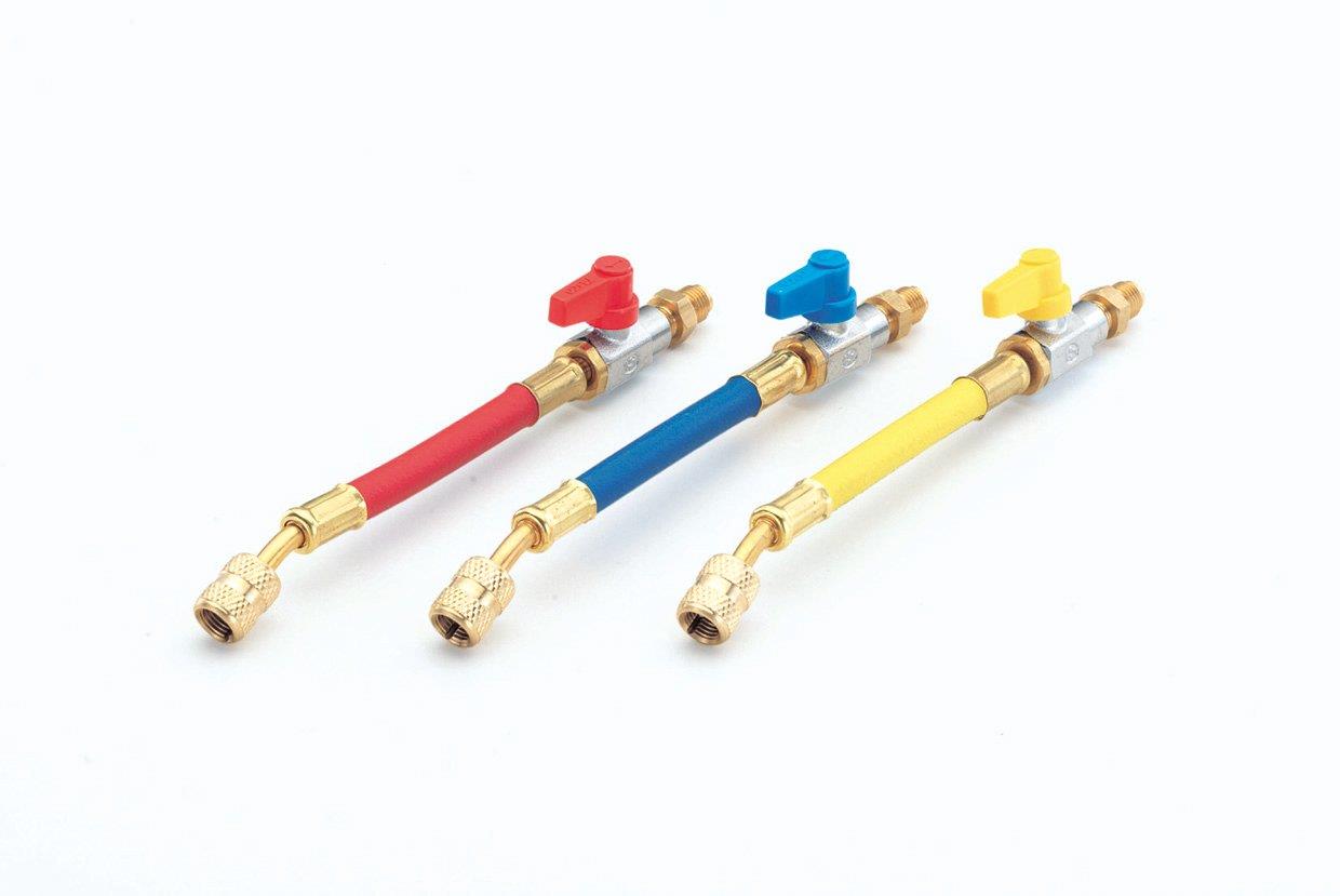 イチネンTASCO TA131 バルブ付ホースアダプター(R410A)