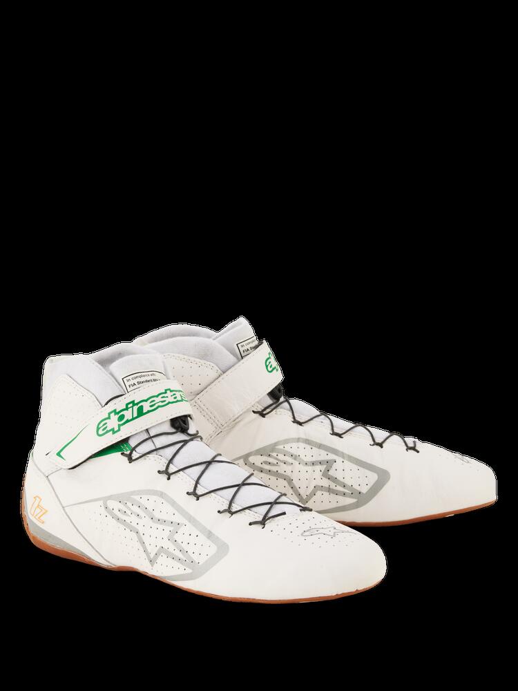 alpinestars(アルパインスターズ)　TECH-1 Z V3 SHOES WHITE GREEN GUM SILVER サイズ：11 品番：2715024-2062-11