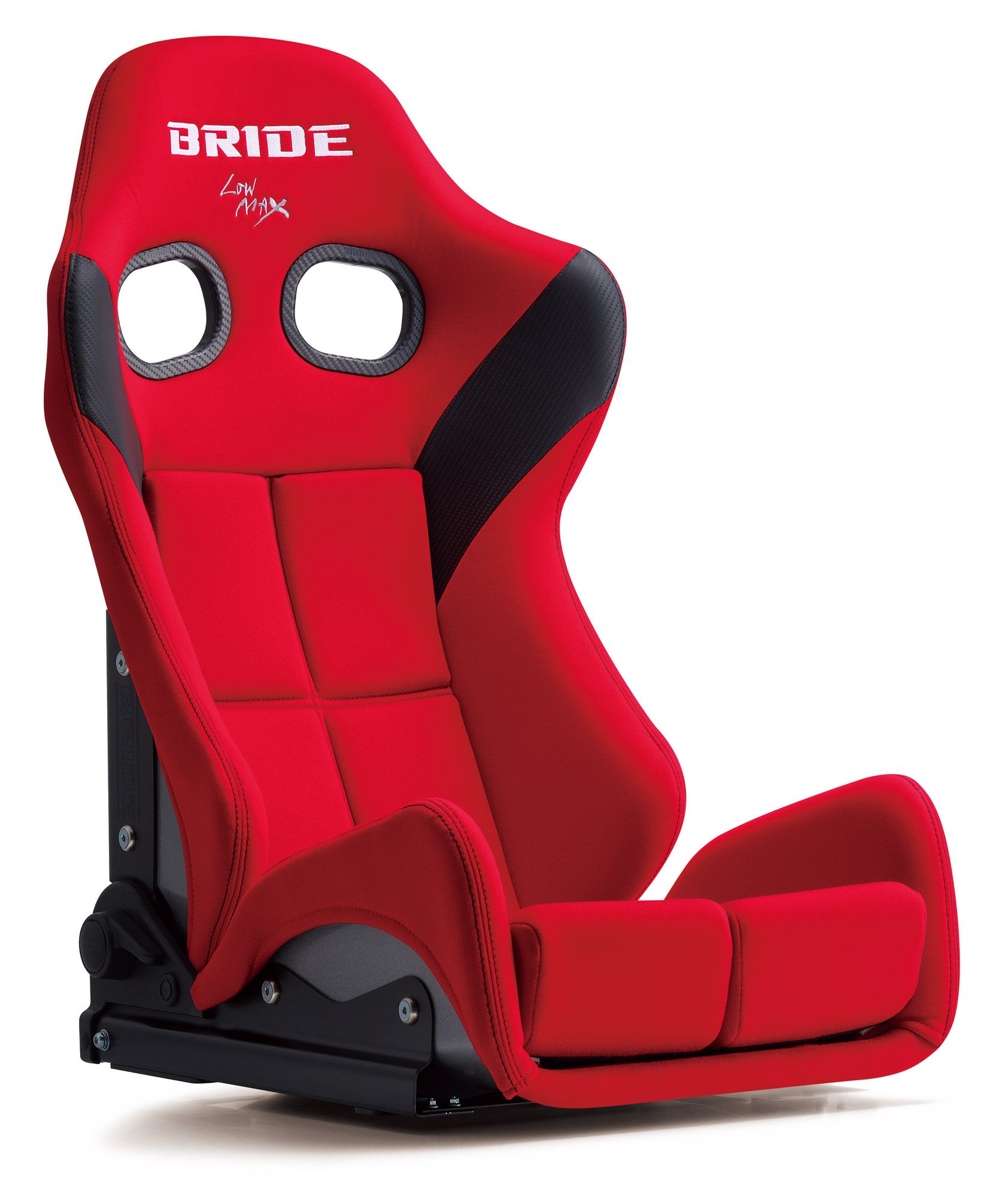 BRIDE(ブリッド) リクライニングシート GIASIII FRP製/シルバーシェル レッド スタンダードクッション 品番:G61BSF|ななこ屋店
