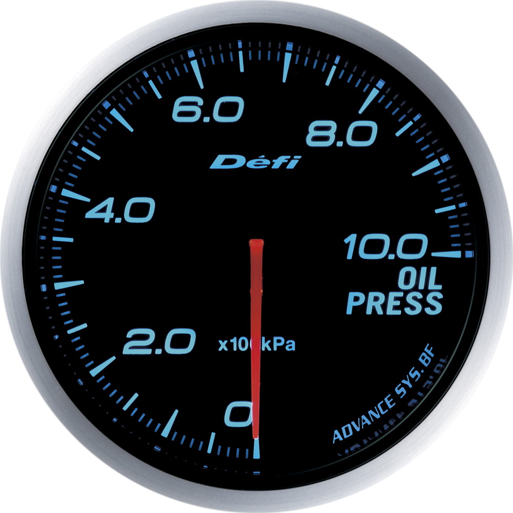 Defi(デフィ) デフィリンクメーター アドバンスBF 油圧計 汎用 ブルー Φ60 0kPa～1000ｋPａ 品番：DF10203｜ななこ屋店