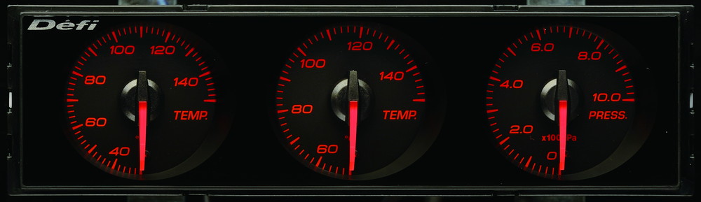 defi 3連メーター　配線一部とコントローラー 楽天市場】Defi(デフィ) DIN Gauge Style21 3連メーター 赤文字