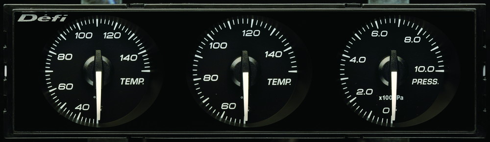 楽天市場】Defi(デフィ) DIN Gauge Style21 3連メーター 白文字/赤指針