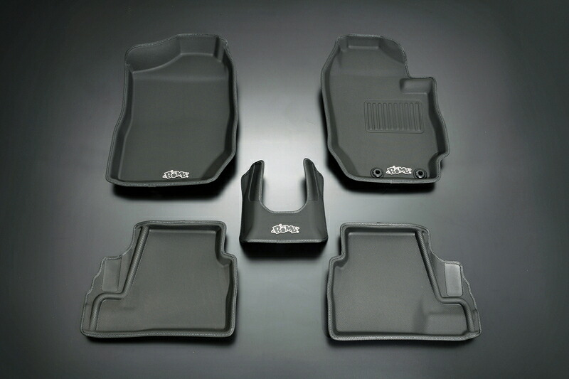 Genb(玄武) アクティブ3Dフロアマット [JB64W/JB74W 5MT専用]イエローステッチ 品番：OMA01YJ
