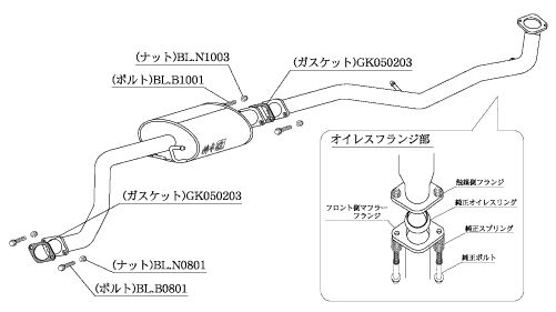 柿本 改 センターパイプ ダイハツ ムーヴ DBA-L175S 06/10-10/3 品番:DCP310|ななこ屋店