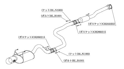 楽天市場】柿本 改 シビック E-EK9 マフラー オールステンレス 品番