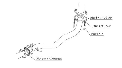 柿本 改 フロントパイプ Standard 三菱 ランサーエボリューション IX/IXMR GH-CT9A 05/3-07/10 品番：MF307