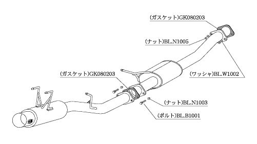 [個人宅配送可能] 柿本 改 マフラー HYPER FULLMEGA N1+Rev. 日産 180SX E-(K)RPS13 91/1-98/12 品番：N31331｜ななこ屋店