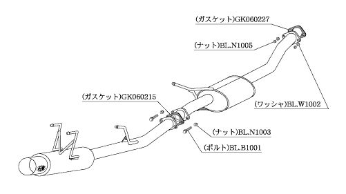 [個人宅配送可能] 柿本 改 マフラー HYPER FULLMEGA N1+Rev. 日産 180SX E-RPS13 96/8-98/12 品番：N31338 49,368円