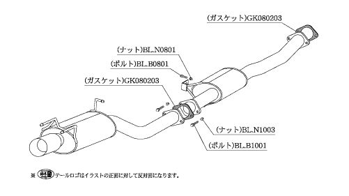柿本 改 マフラー Kakimoto.R 日産 スカイライン クーペ(2ドア)/セダン(4ドア) E-HNR32 89/5-93/8 ※配送先制限あり 品番：NS312