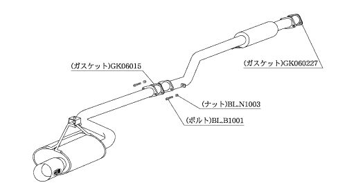 柿本 改 マフラー Kakimoto.R トヨタ カローラレビン GF-AE111 98/4-00/7 ※配送先制限あり 品番:TS327|ななこ屋店