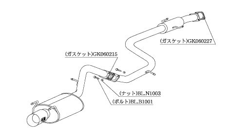 柿本 改 マフラー Kakimoto.R トヨタ カローラレビン E-AE92 87/5-91/6 ※配送先制限あり 品番：TS330｜ななこ屋店