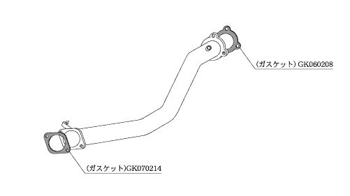 柿本 改 フロントパイプ Standard マツダ RX-7 E-FC3S 85/9-91/11 品番：ZF302