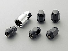 MUGEN(無限) ホイールナット&ロックセット 5H【BLACK】 シビックハイブリッド FD3 2008/09- LDA/LDA13A 品番:08181-MZ3-K0S0-BL