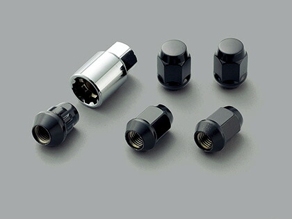 MUGEN(無限) ホイールナット&ロックセット ブラック 5H ZR-V RZ4/RZ6 26/03- 品番：08181-MZ3-K0S0-BL