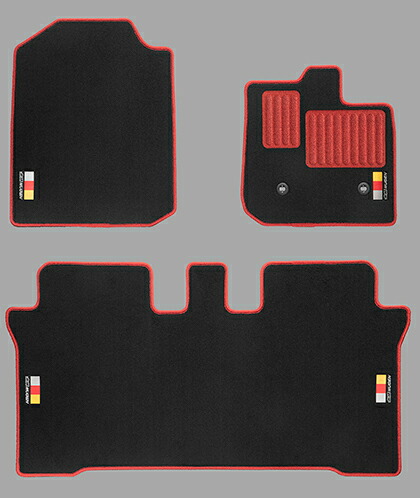 MUGEN(無限) スポーツマット ブラック×レッド N ONE JG3 20/11- 品番：08P15-XMGB-K1S0-RD