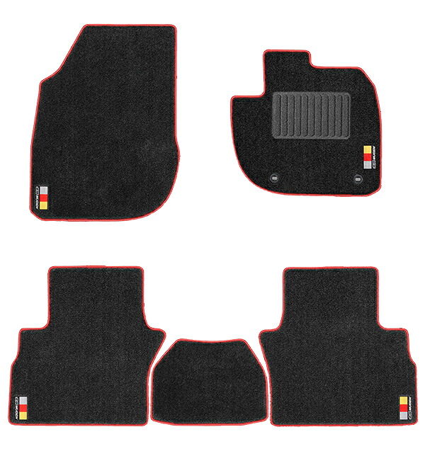 MUGEN(無限) スポーツマット ブラック×レッド WR-V DG5 24/03- 品番:08P15-XNW-K0S0-RD|ななこ屋店