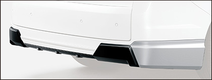 MUGEN(無限) リアアンダースポイラー クリスタルブラック・パール ステップワゴン RP6/RP7/RP8 22/05- ※配送先条件あり 品番:84111-XNS-K0S0-CB|ななこ屋店