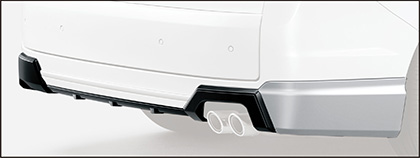MUGEN(無限) リアアンダースポイラー クリスタルブラック・パール ステップワゴン RP6/RP7/RP8 22/05- ※配送先条件あり 品番:84111-XNS-K1S0-CB|ななこ屋店