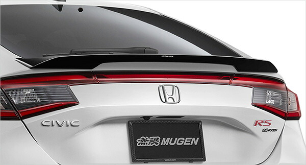 MUGEN(無限) テールゲートスポイラー ソニックグレー・パール シビック FL1/FL4 24/09- ※配送先制限あり 品番：84112-XNR-K0S0-GX