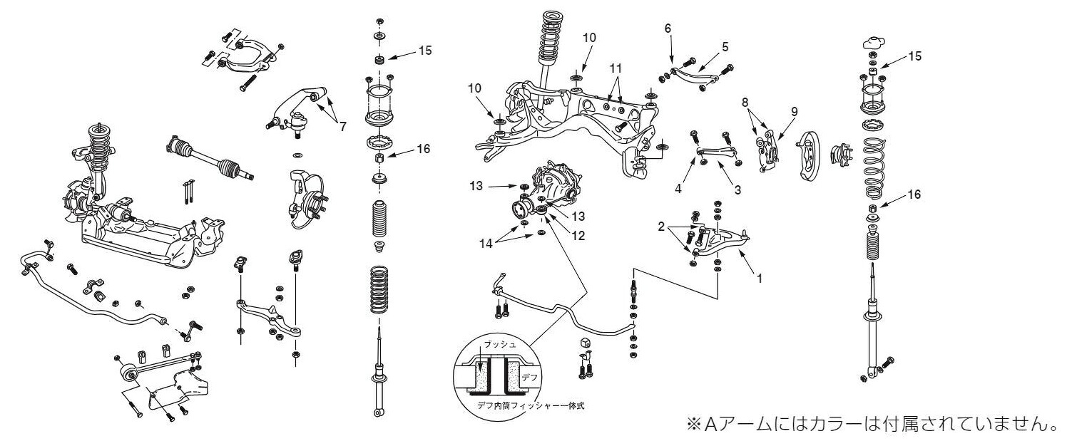 NISMO(ニスモ) デフマウントブッシュキット スカイラインGT-R BNR34 品番：55401-RS590