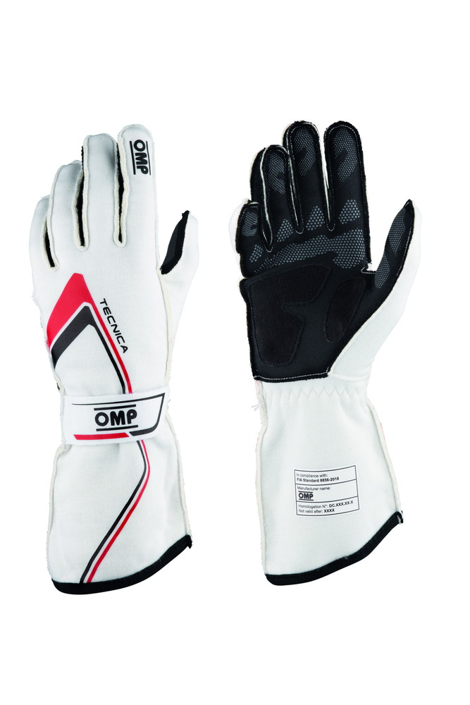 OMP TECNICA GLOVE ホワイト【サイズ S】（レーシンググローブ） 品番：IB0-0772-A01-020-S