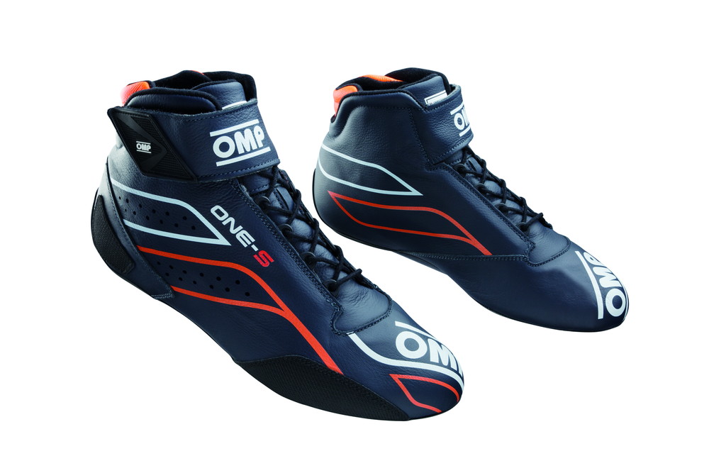 OMP ONE-S SHOE ネイビーブルー／フルオオレンジ【サイズ 42】（レーシングシューズ） 品番：IC0-0822-A01-249-42