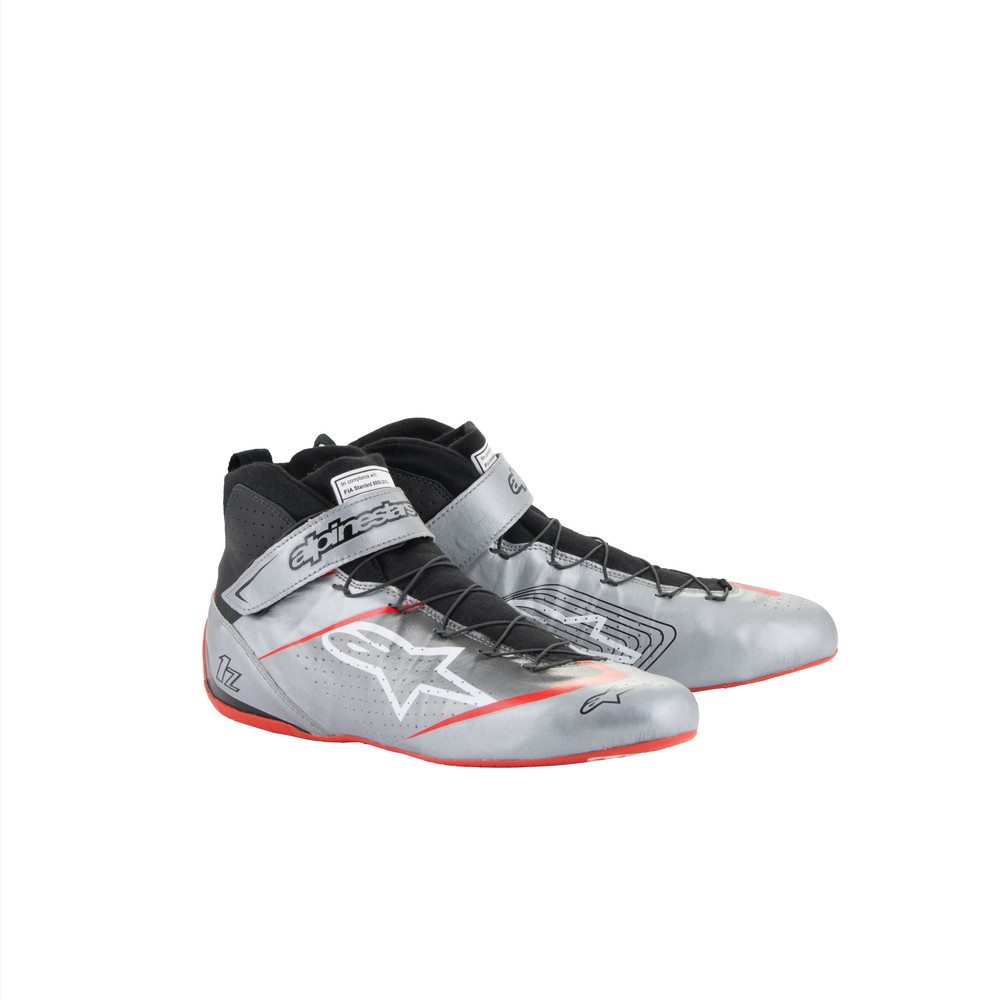 alpinestars(アルパインスターズ)　TECH-1 Z V3 SHOES DARK SILVER BLACK RED サイズ：9 品番：2715024-1258-9｜ななこ屋２号店 38,565円