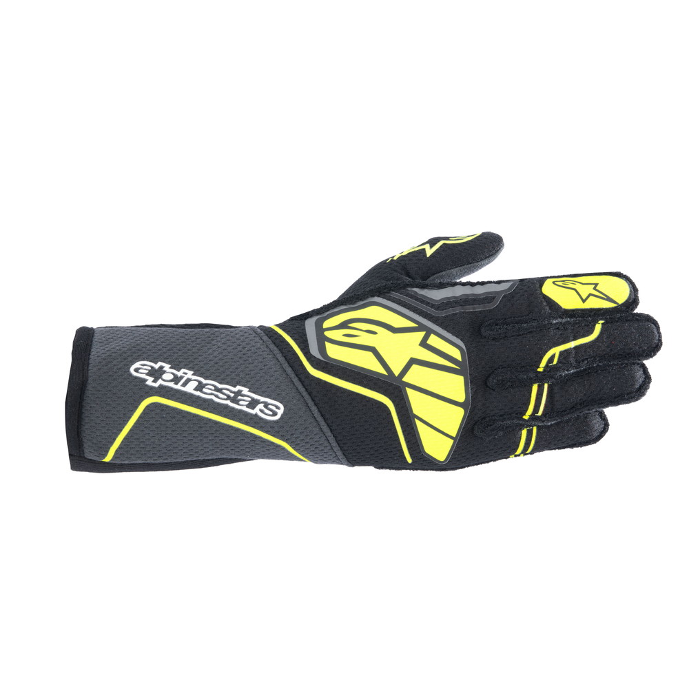 alpinestars(アルパインスターズ)　TECH-1 ZX V4 GLOVES TAR GRAY BLACK YELLOW FLUO サイズ：S 品番：3550224-9151-S｜ななこ屋２号店