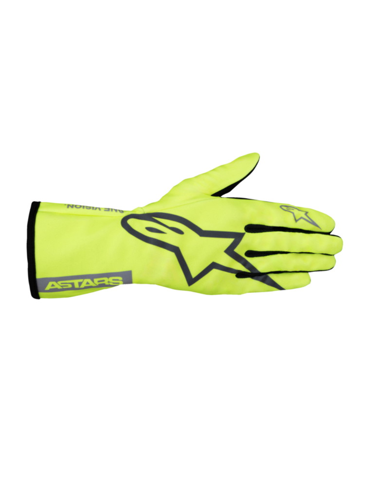 alpinestars(アルパインスターズ)　TECH-1 K RACE V2 PURE KART GLOVES FULO YELLOW MIDGRAY DARKSILVER サイズ：XL 品番：3550625-594-XL