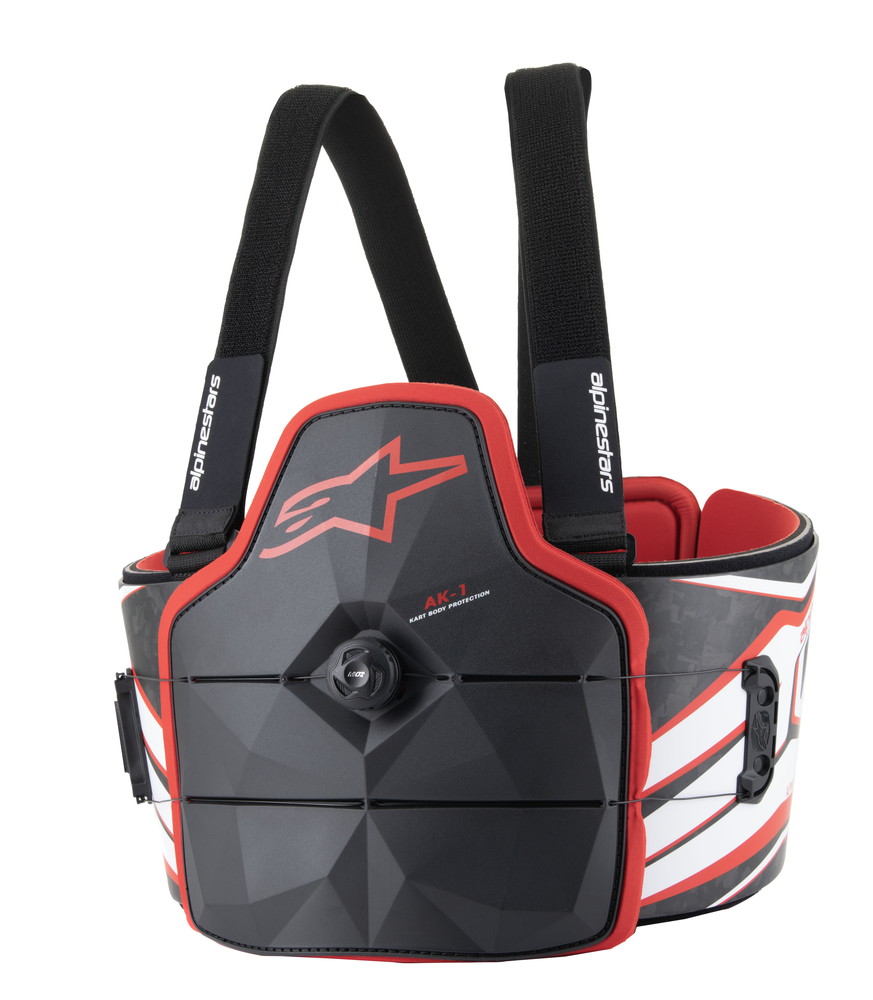 alpinestars(アルパインスターズ)　AK-1 YOUTH KART BODY PROTECTOR OTHER BLACK WHITE RED サイズ：L/XL 品番：6541024-123-L/XL｜ななこ屋２号店