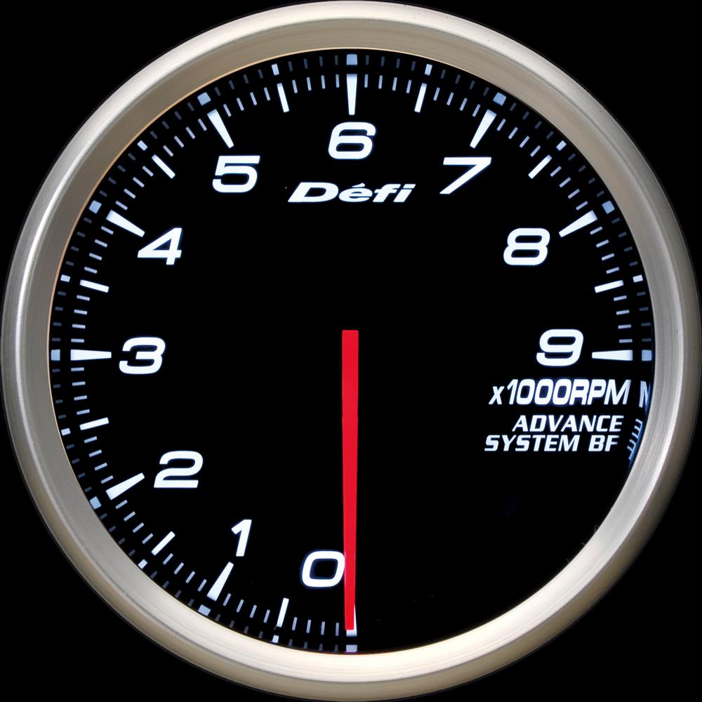 Defi(デフィ) ADVANCE BF φ80 タコメーター9000rpm ホワイト照明　品番：DF10901